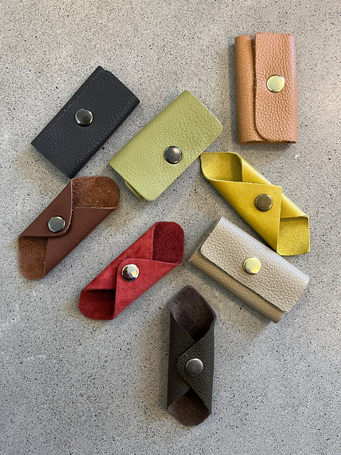 Leather Cord Cruncher - Assorted colours