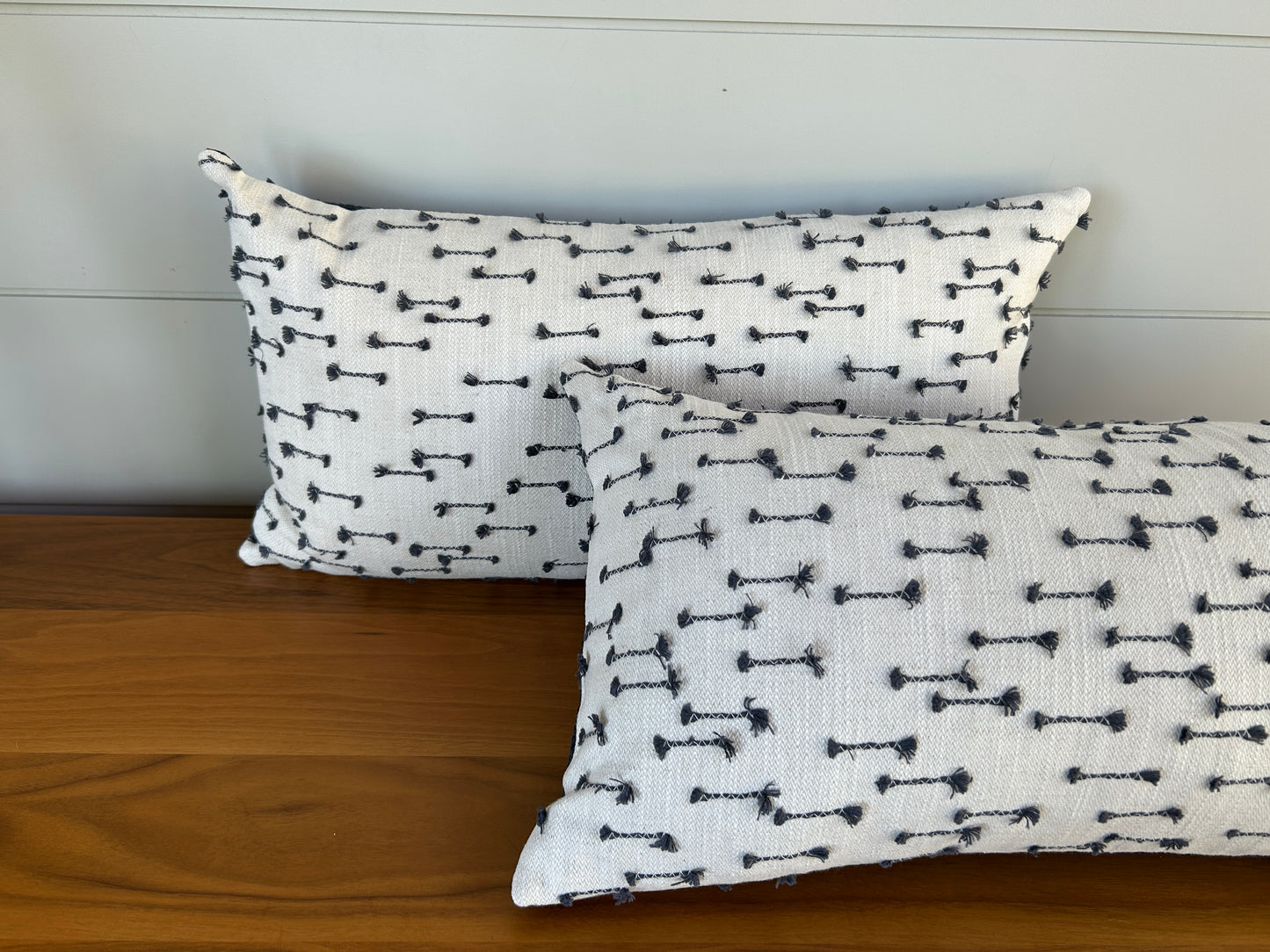 Pair of Lumbar Pillows | Boho Navy