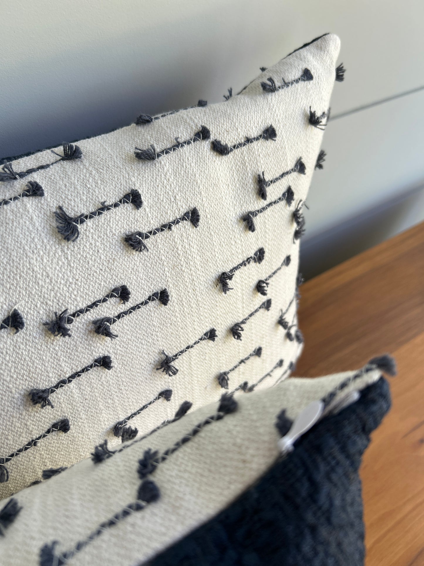 Pair of Lumbar Pillows | Boho Navy