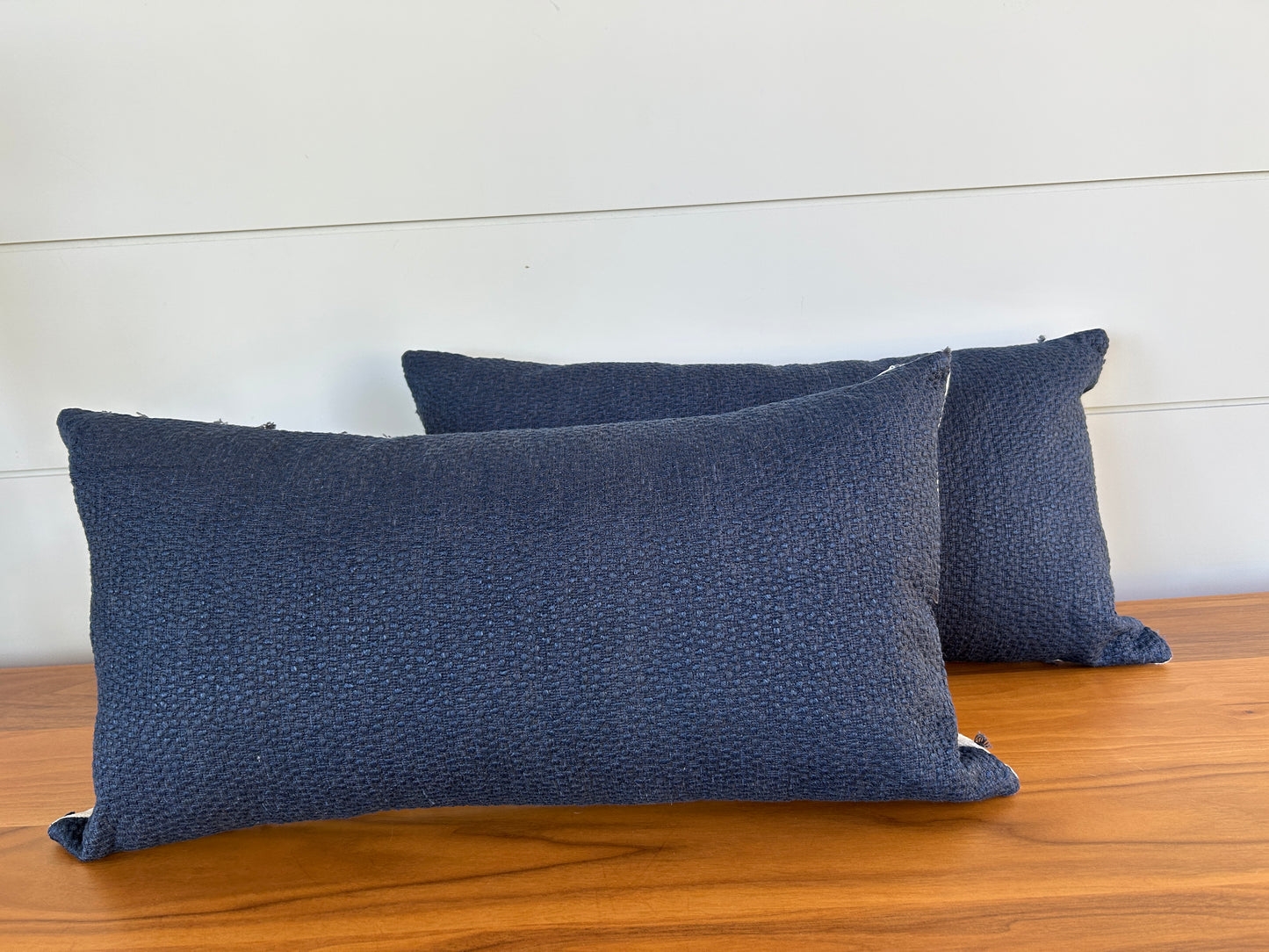 Pair of Lumbar Pillows | Boho Navy