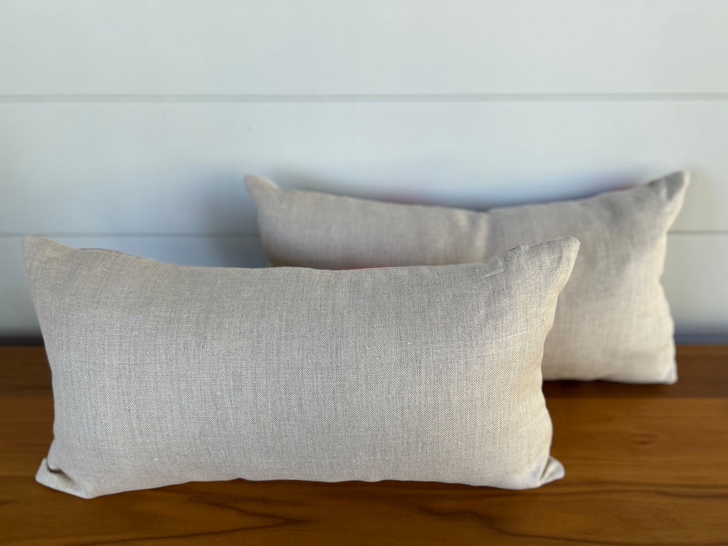 Pair of Lumbar Pillows | Persimmon Dots