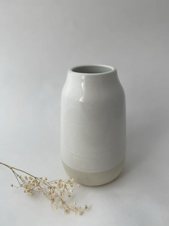 Vase en céramique de taille moyenne | Blanc
