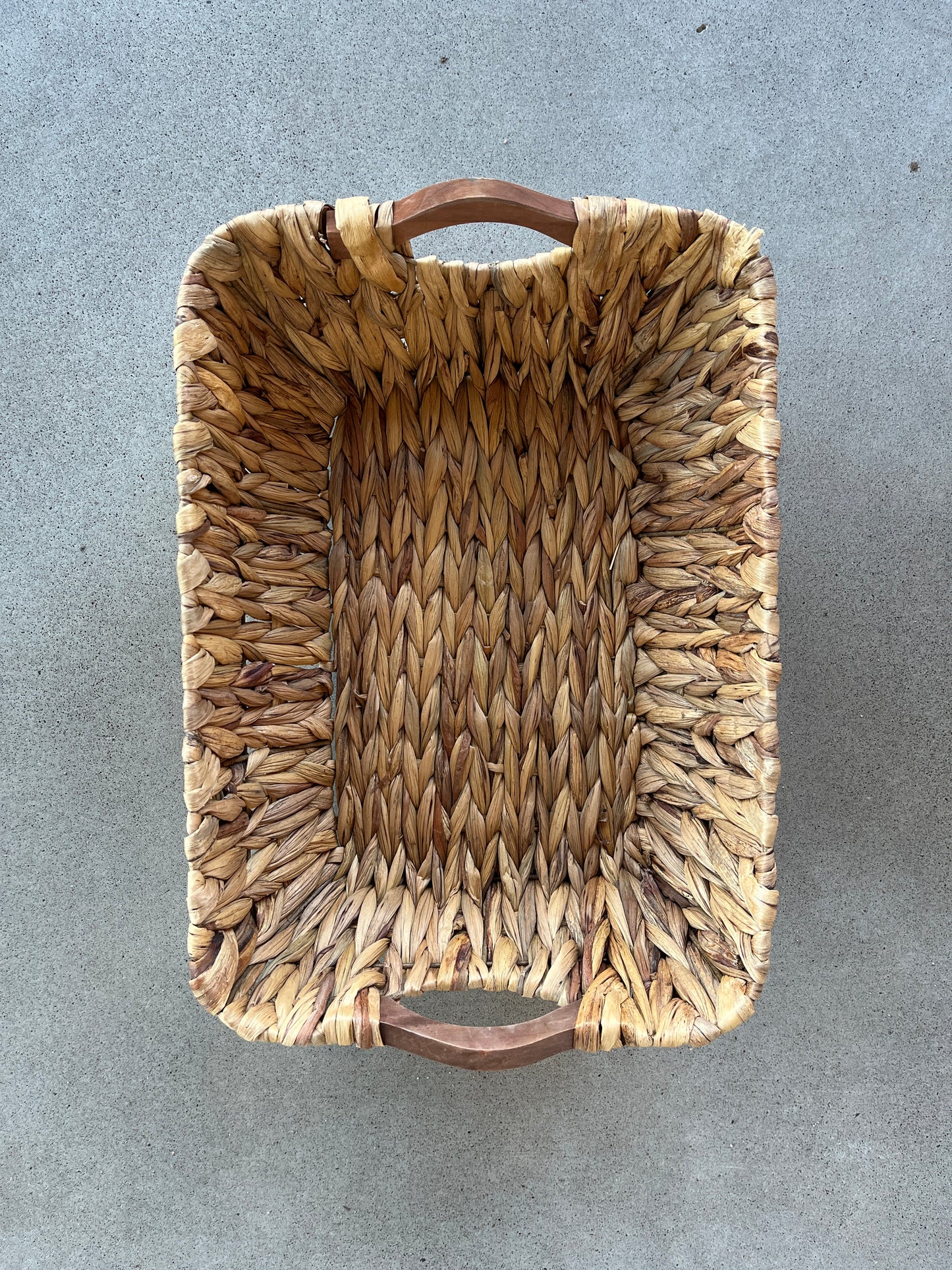 Panier en jacinthe d'eau | Grand rectangle