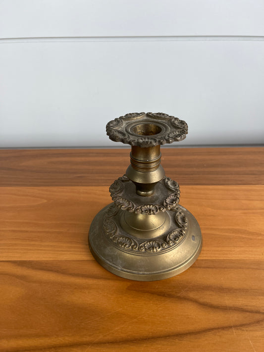 Vintage Brass Candle Holder