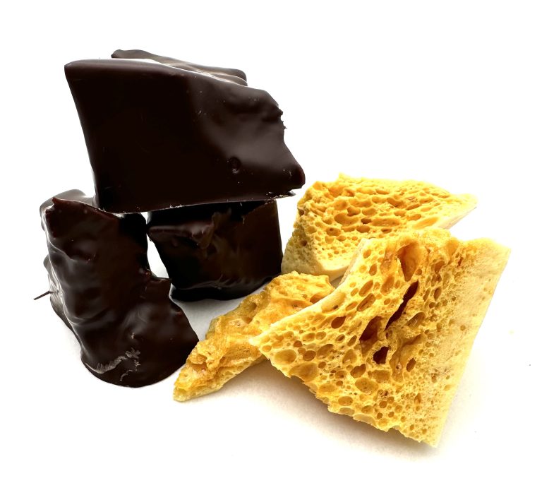 Dark Chocolate Dipped Sponge Toffee