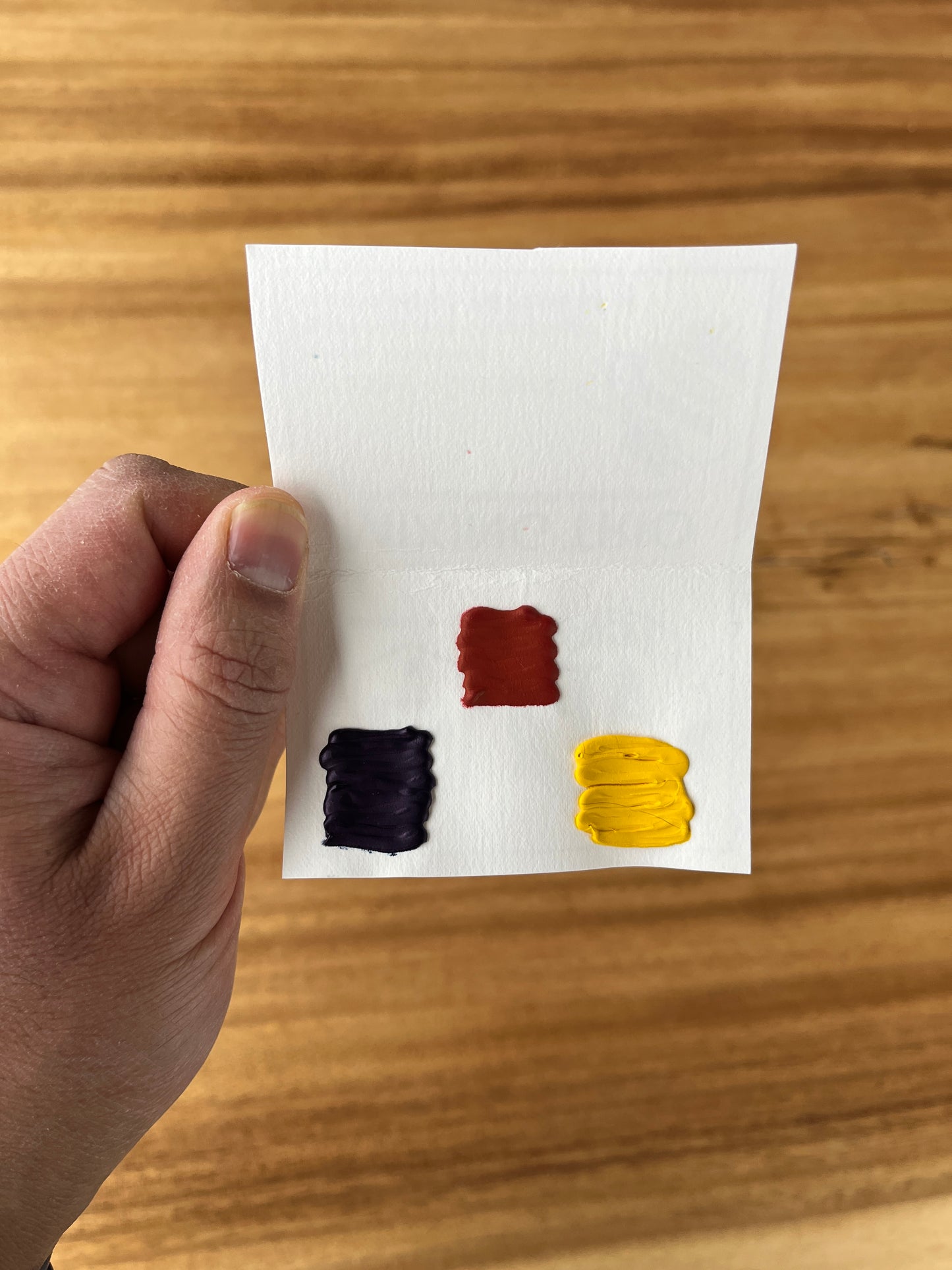 Watercolour Paint Travel Card | Primary Trio Mini