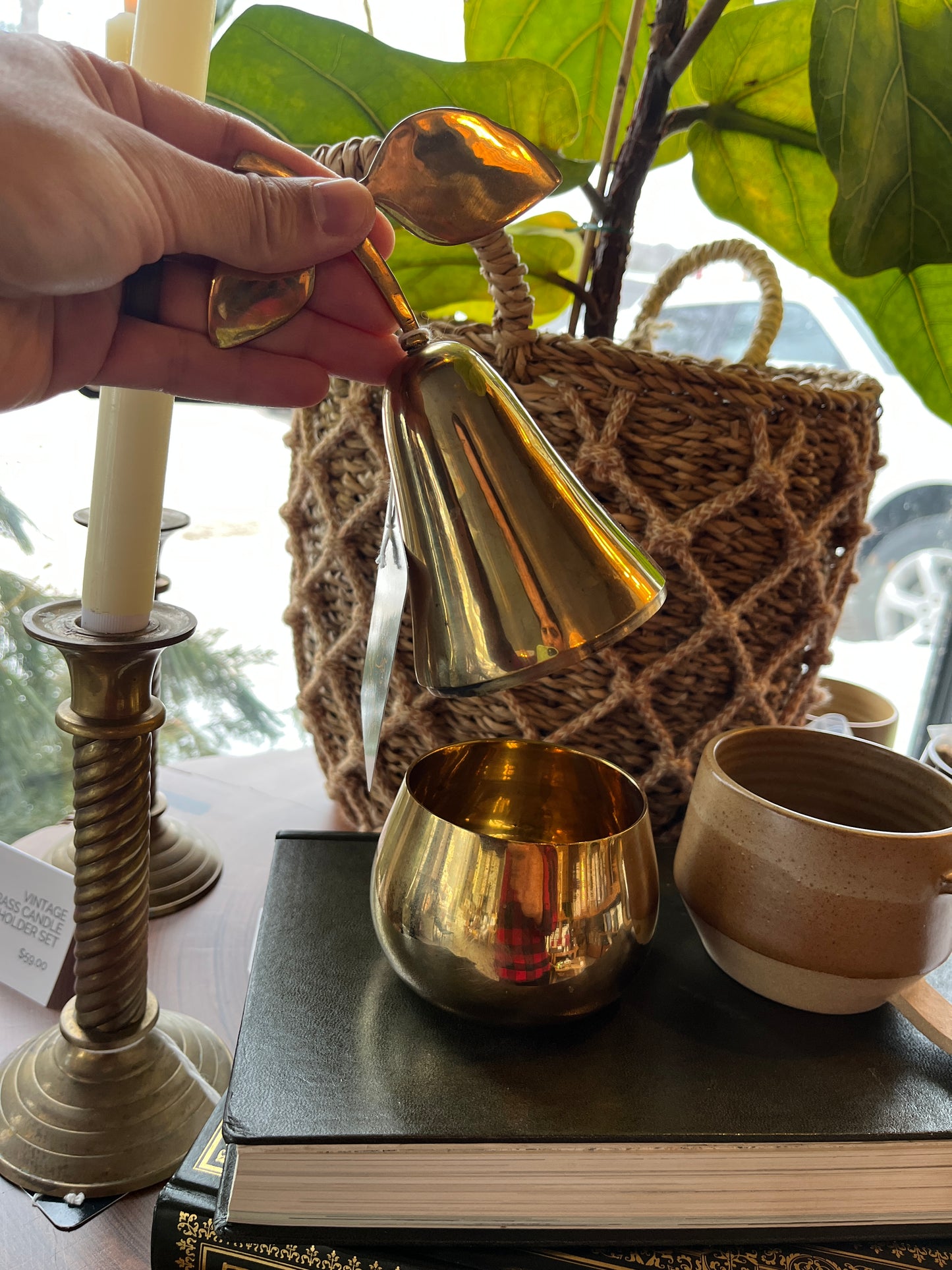 Vintage Brass Pear