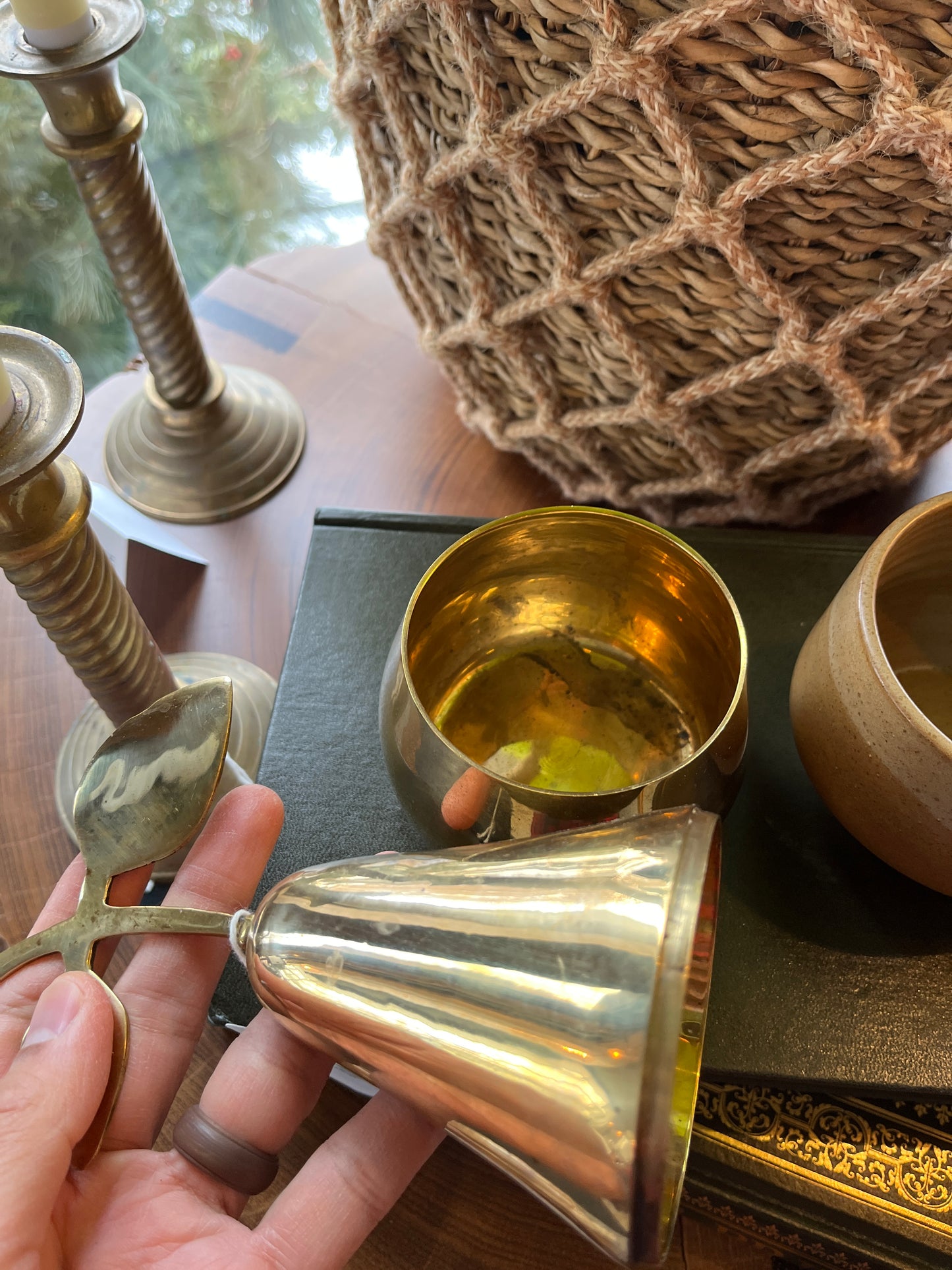 Vintage Brass Pear
