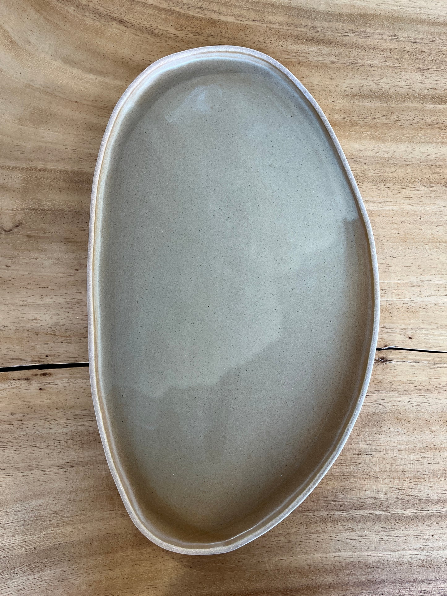 Ceramic Lake Platter Large | Sand