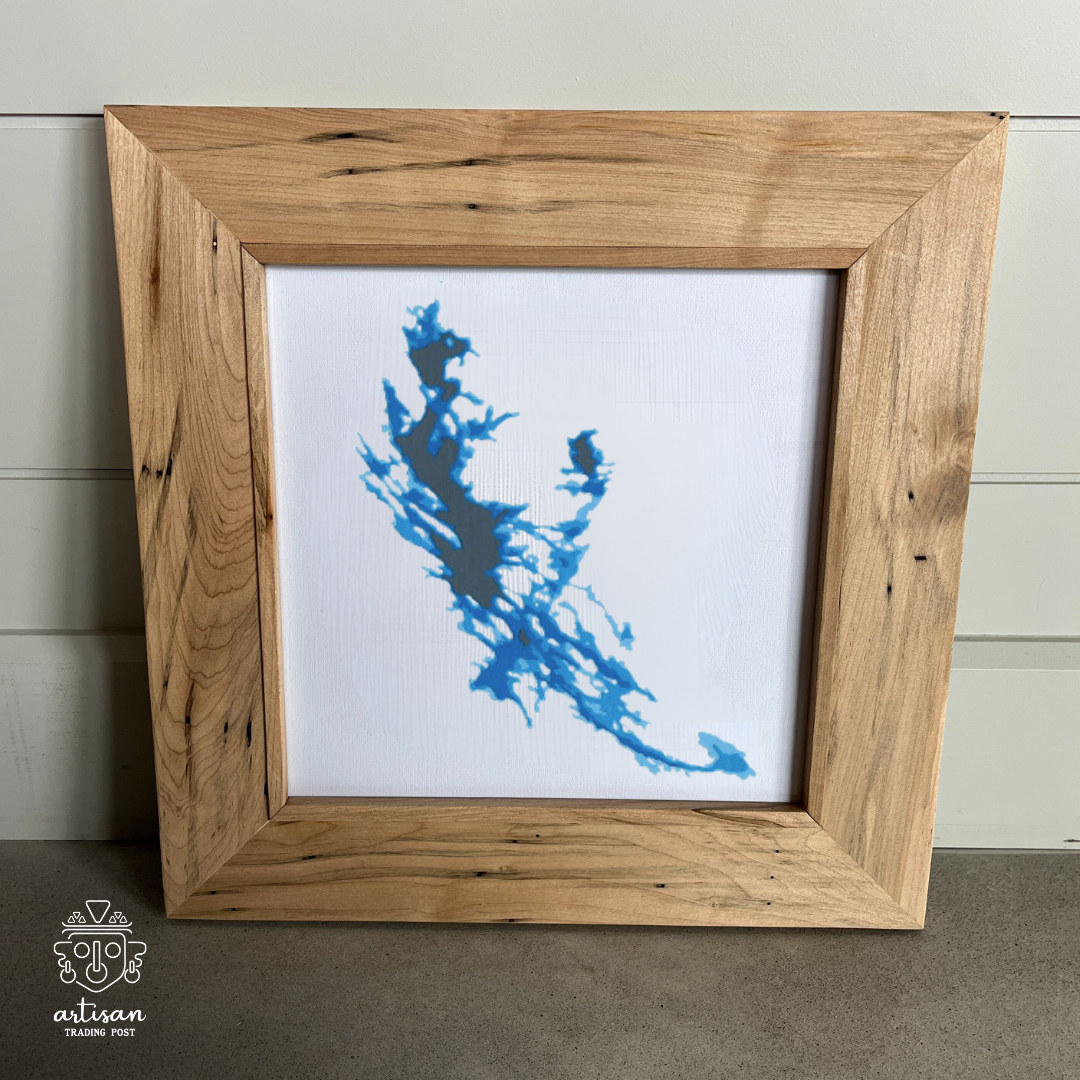 Lake Joseph | Papercut 12x12 Cardtography Map