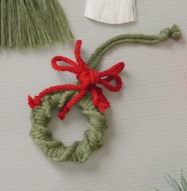 Macrame Ornament | Christmas Wreath