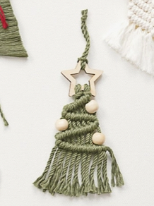 Décoration en macramé | Sapin de Noël