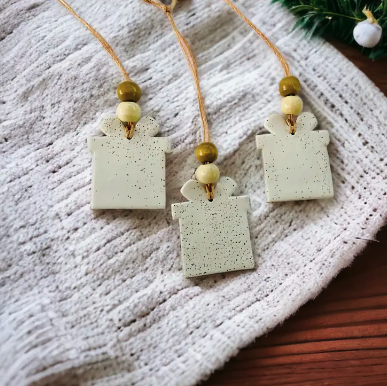 Décoration en argile faite à la main | Cadeau de Noël