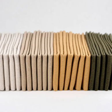 Serviettes en coton brossé biologique sans papier | Latte | Lot de 6