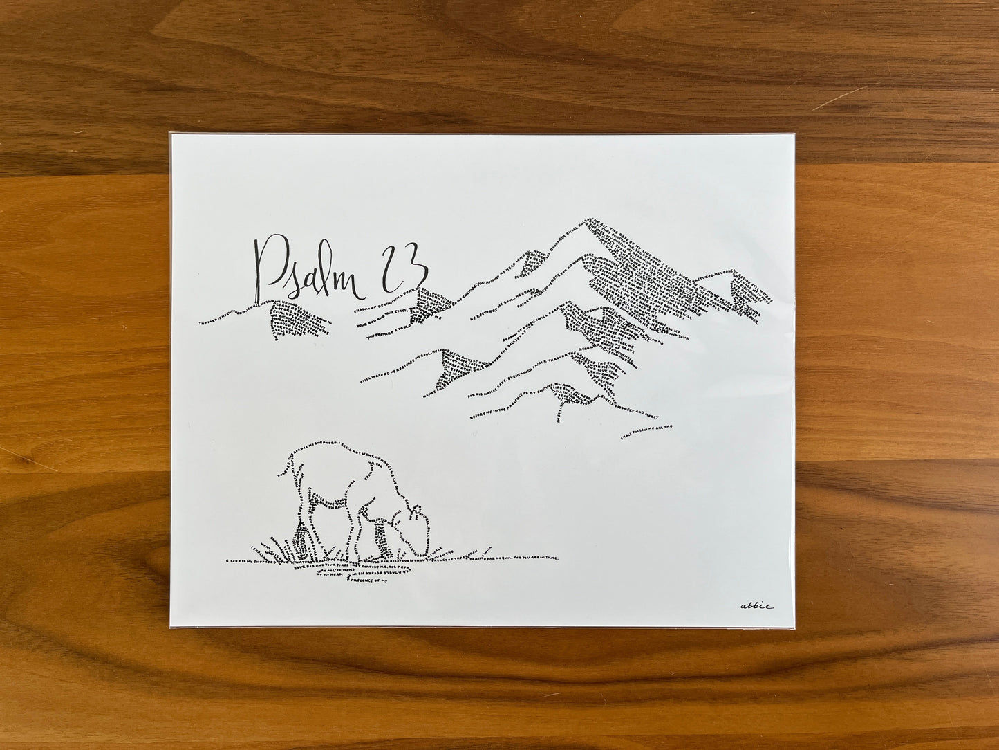 The Lord is My Shepherd (Psalm 23) | Closer Look 8x10 Print