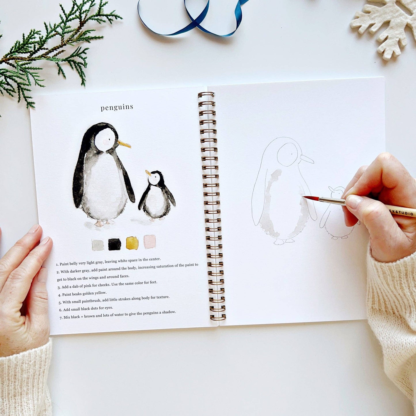 Winter | Watercolour Workbook by Emily Lex