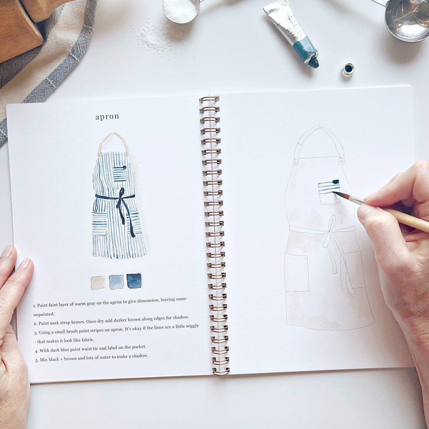 Baking | Watercolour Workbook by Emily Lex
