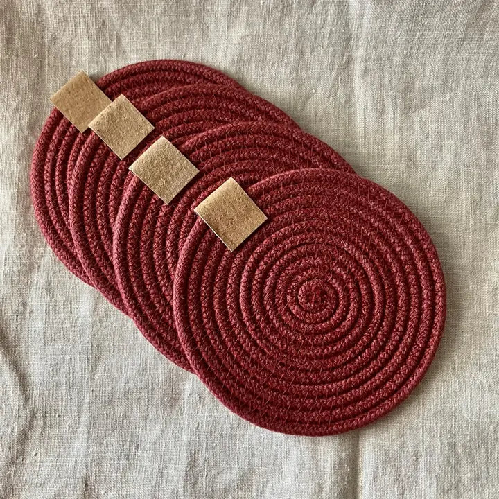 Cranberry Rope Coasters