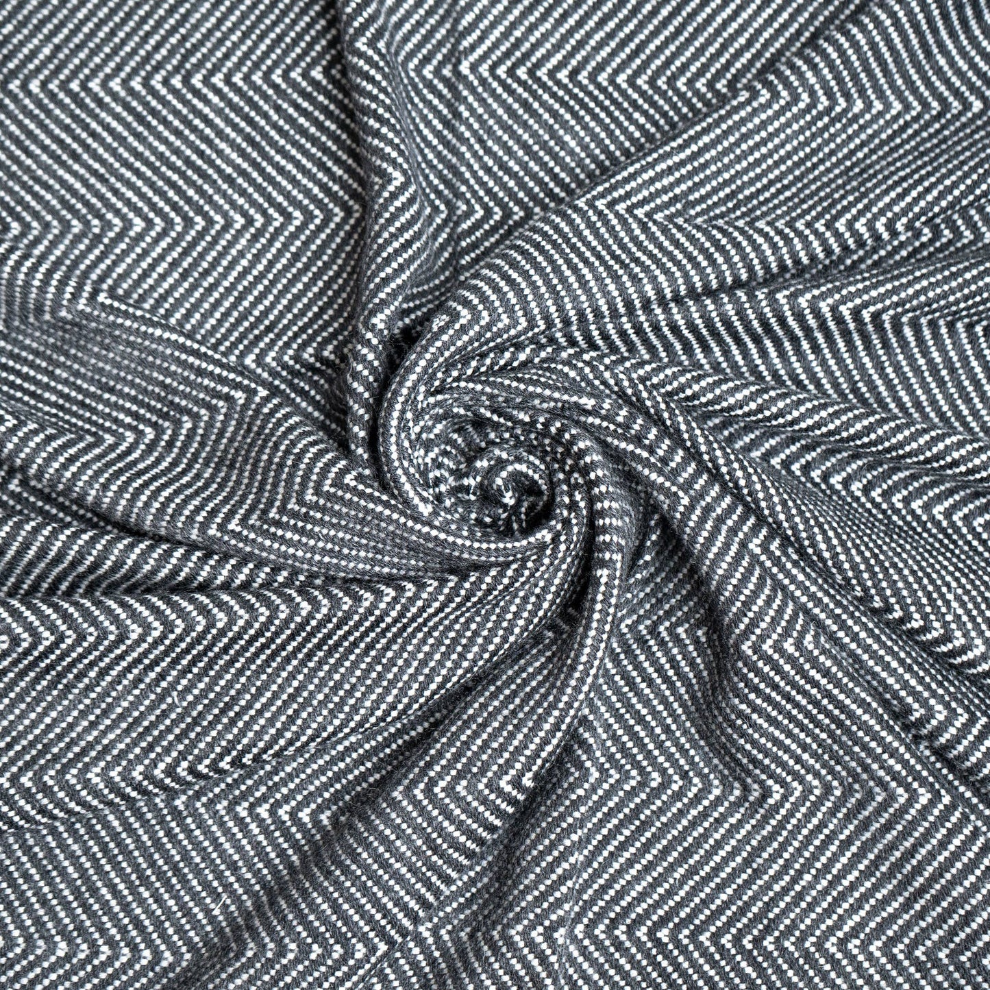 Luxury Cashmere Throw Blanket | Dual Tone Charcoal
