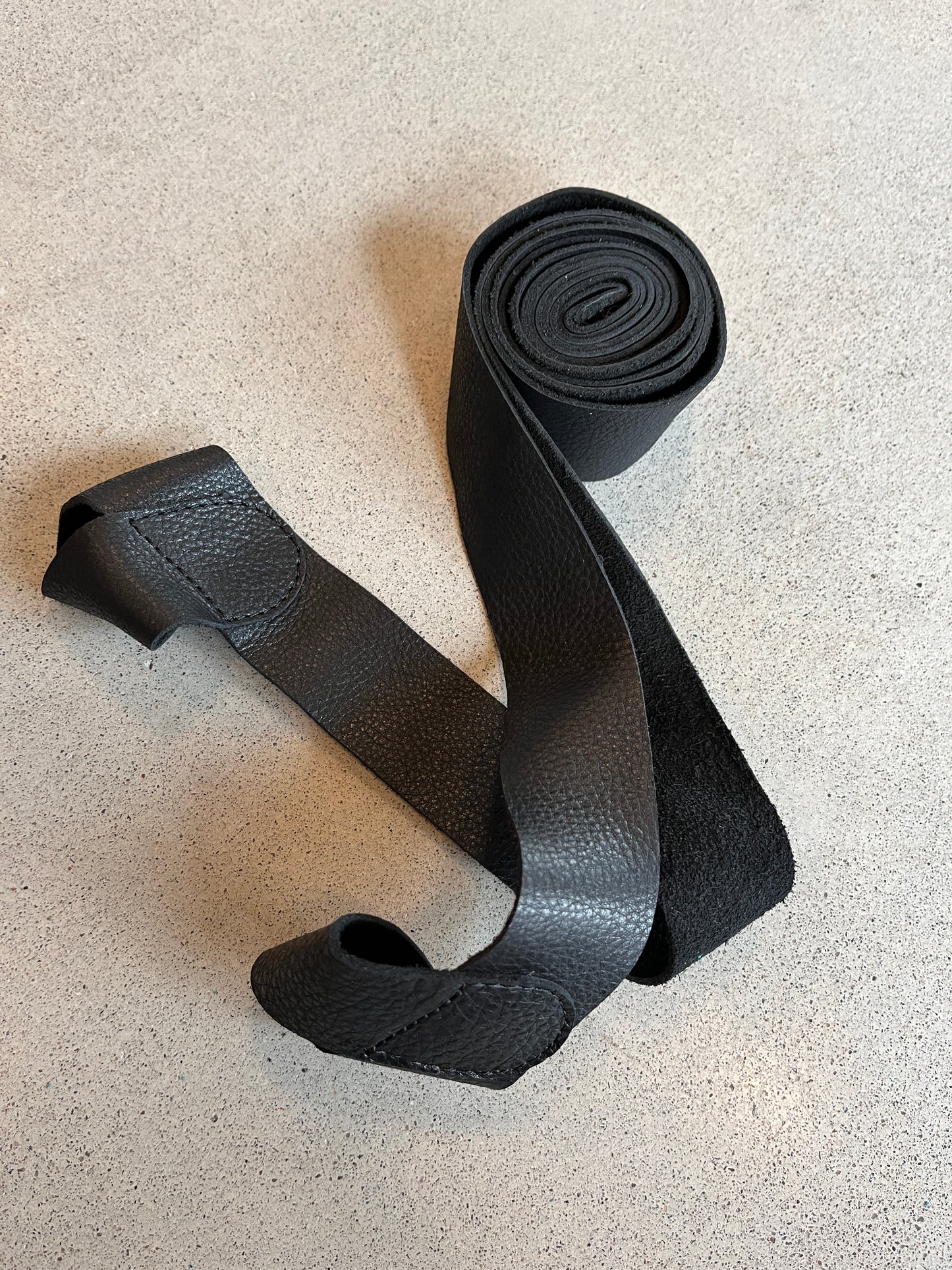 Thick Leather Carrying Strap | Black