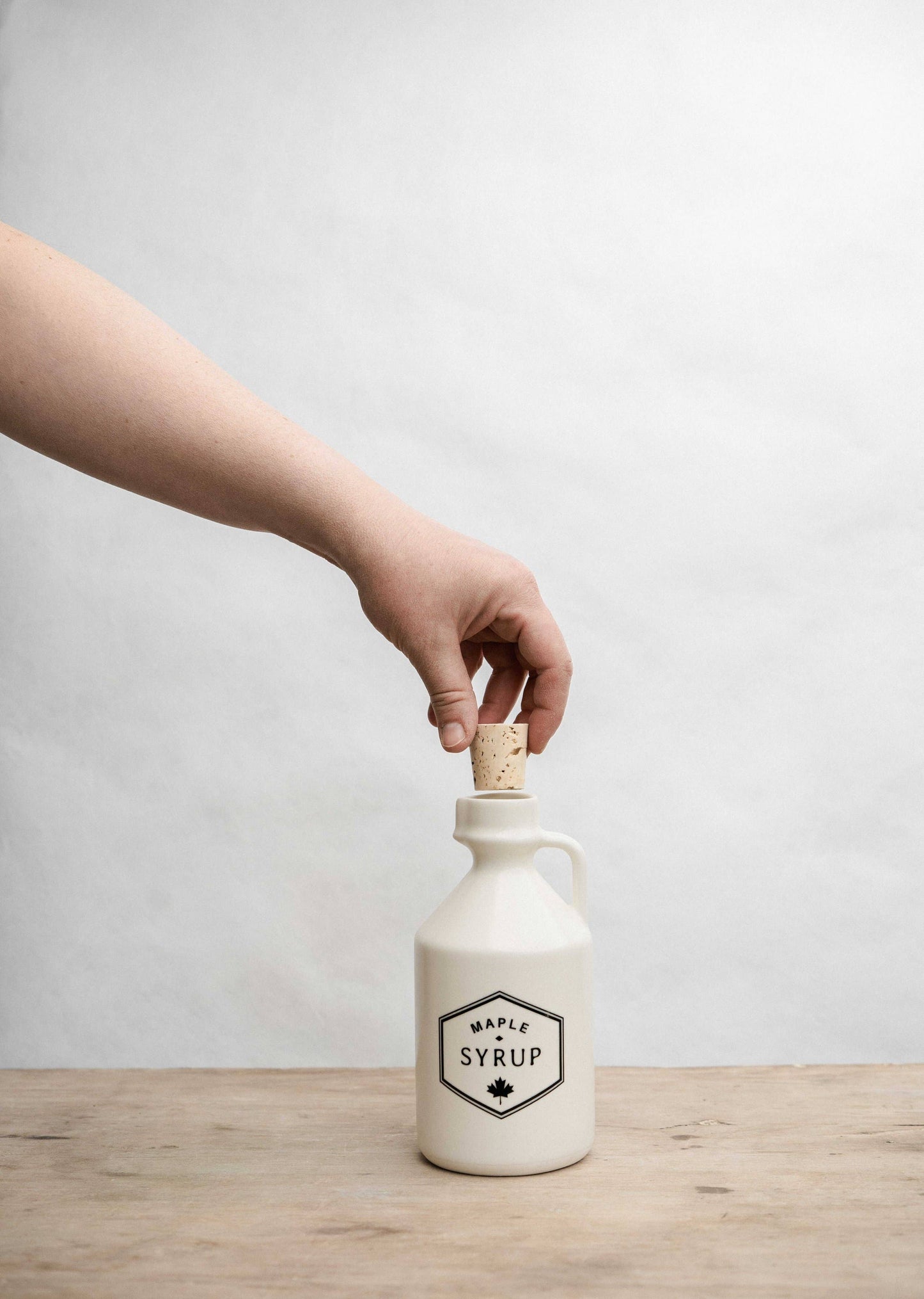 Canadiana | Ceramic Maple Syrup Jar