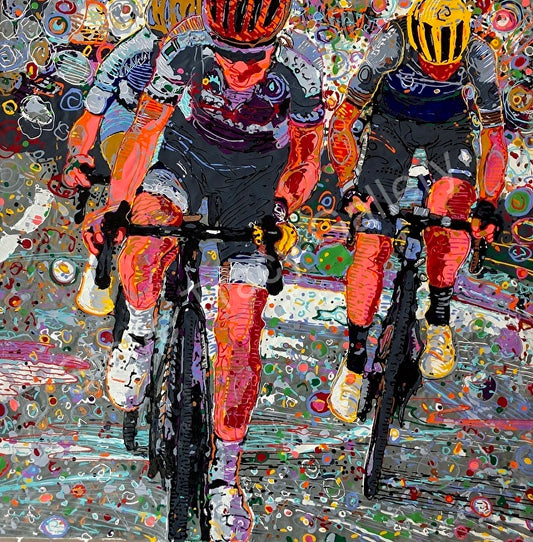 Cyclebration | 36 x 36 Print by Steve Tracy