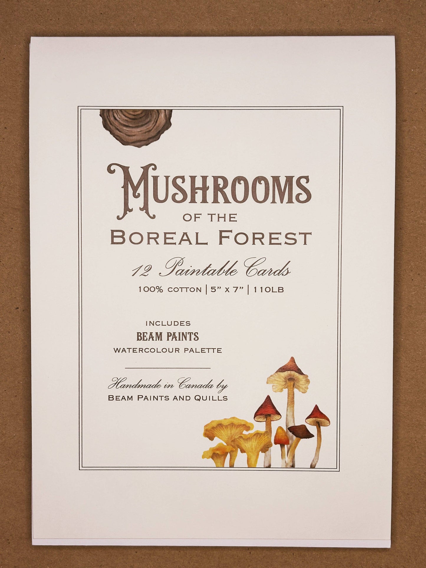 Watercolour Postcard Set | Boreal Mushrooms