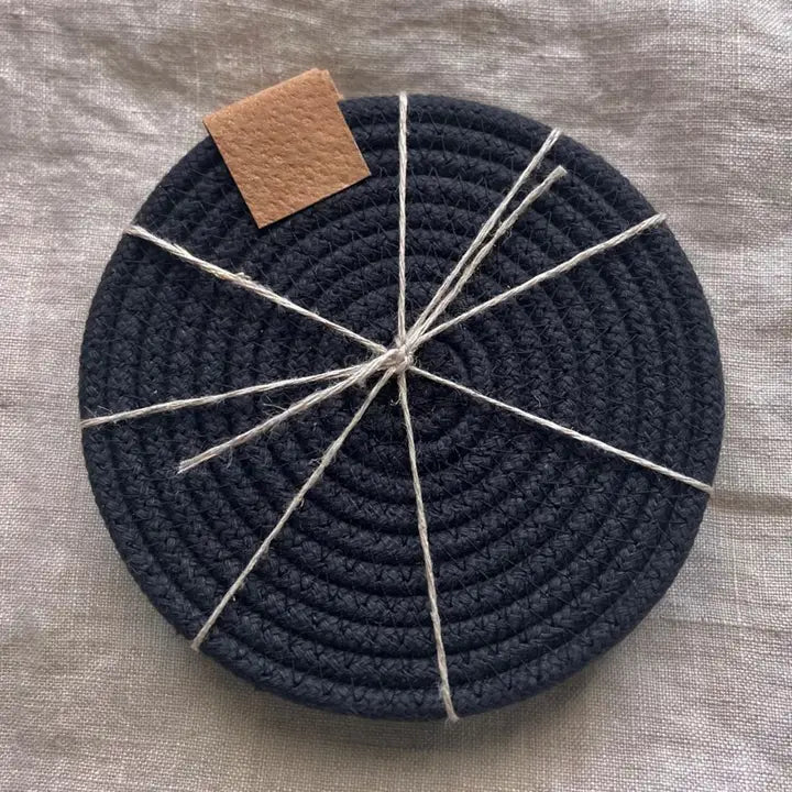 Black Rope Coasters