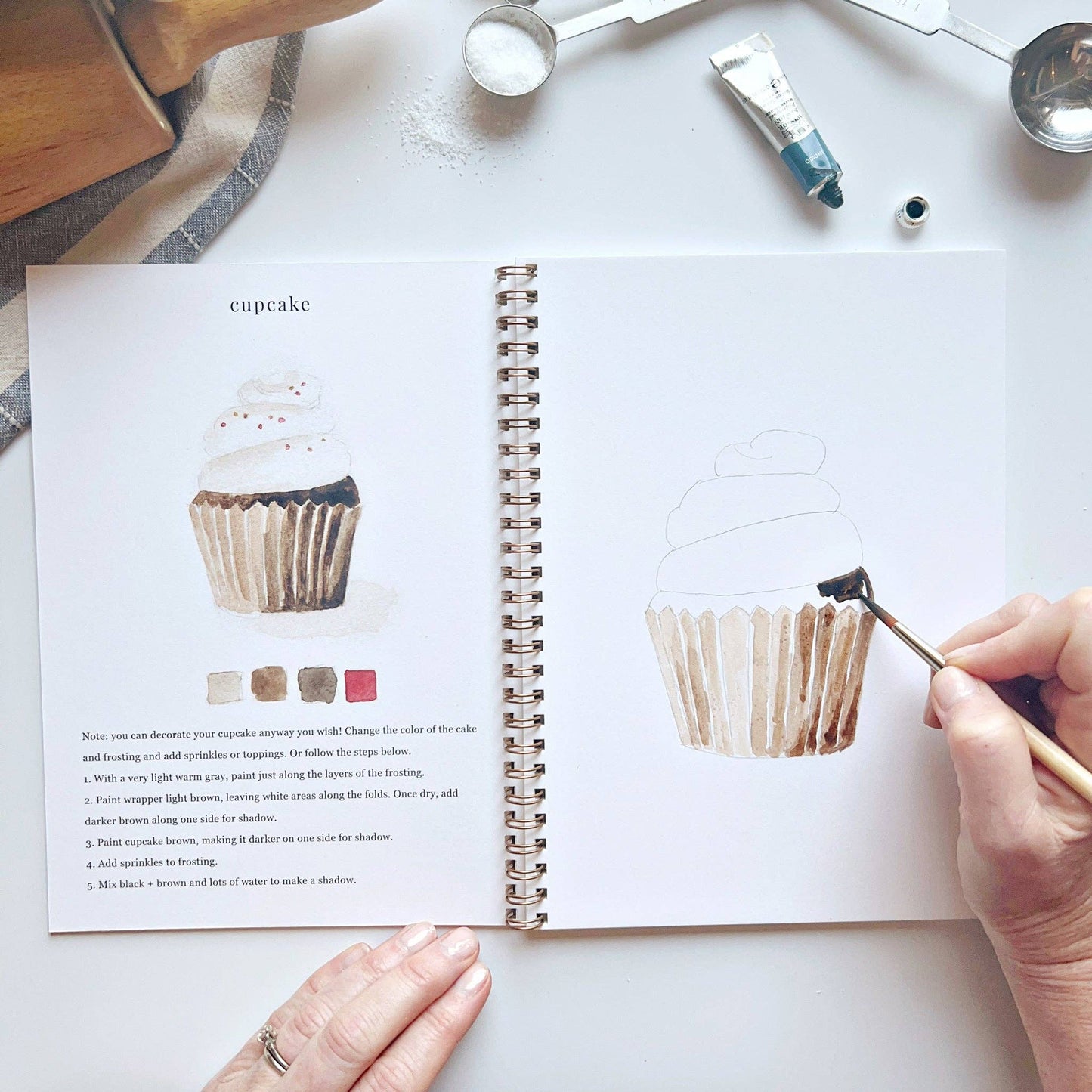 Baking | Watercolour Workbook by Emily Lex
