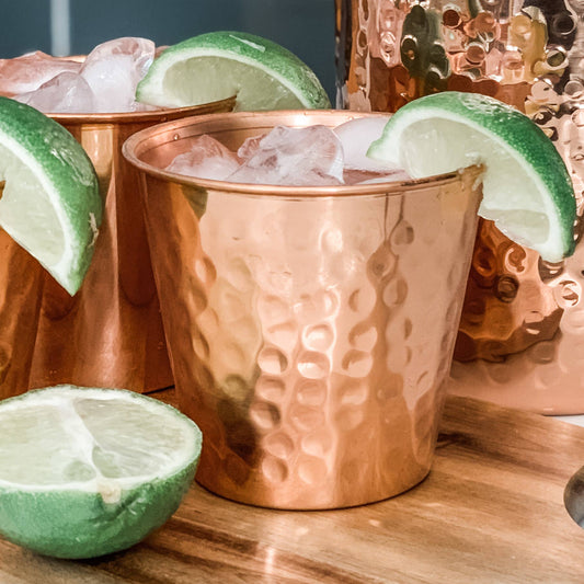 Hammered Copper Tumbler (Set of 4)