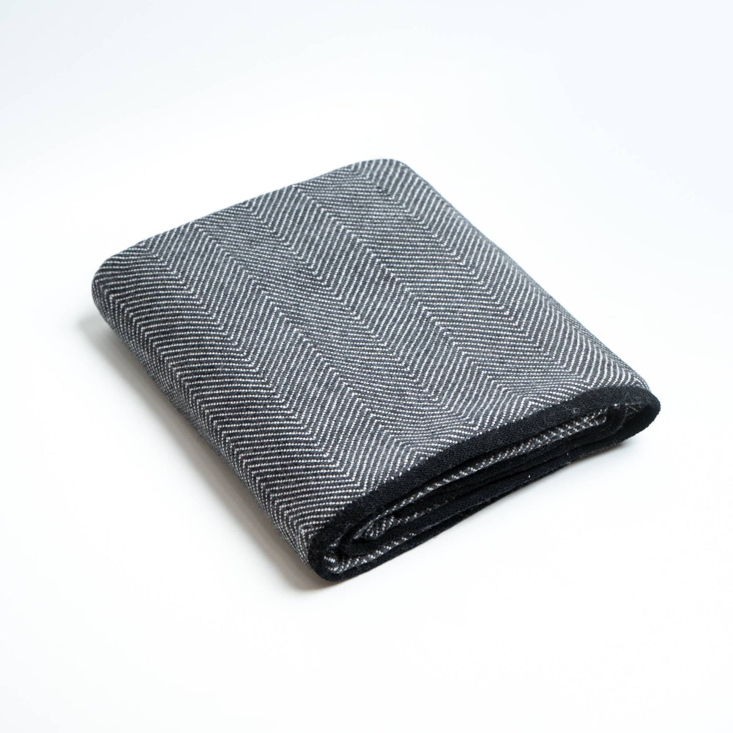 Luxury Cashmere Throw Blanket | Dual Tone Charcoal