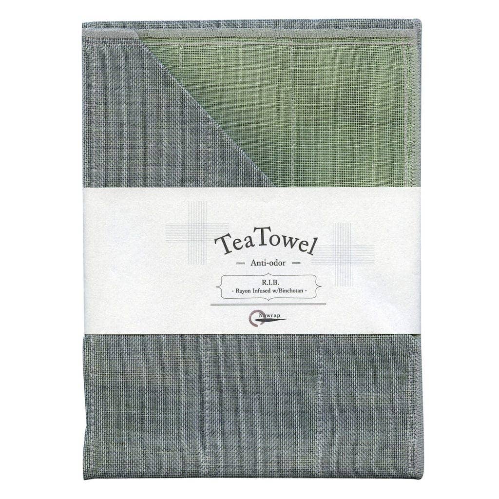 Natural Anti-Odour Binchotan Tea Towel | Pistachio