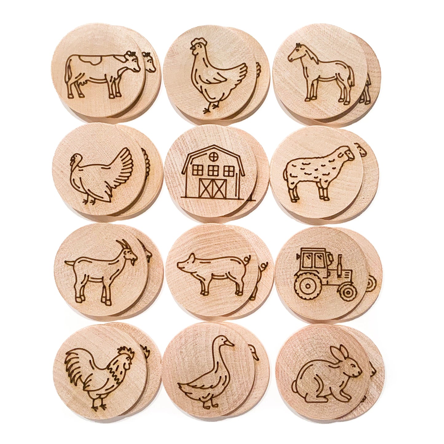 Farm Memory Matching Game