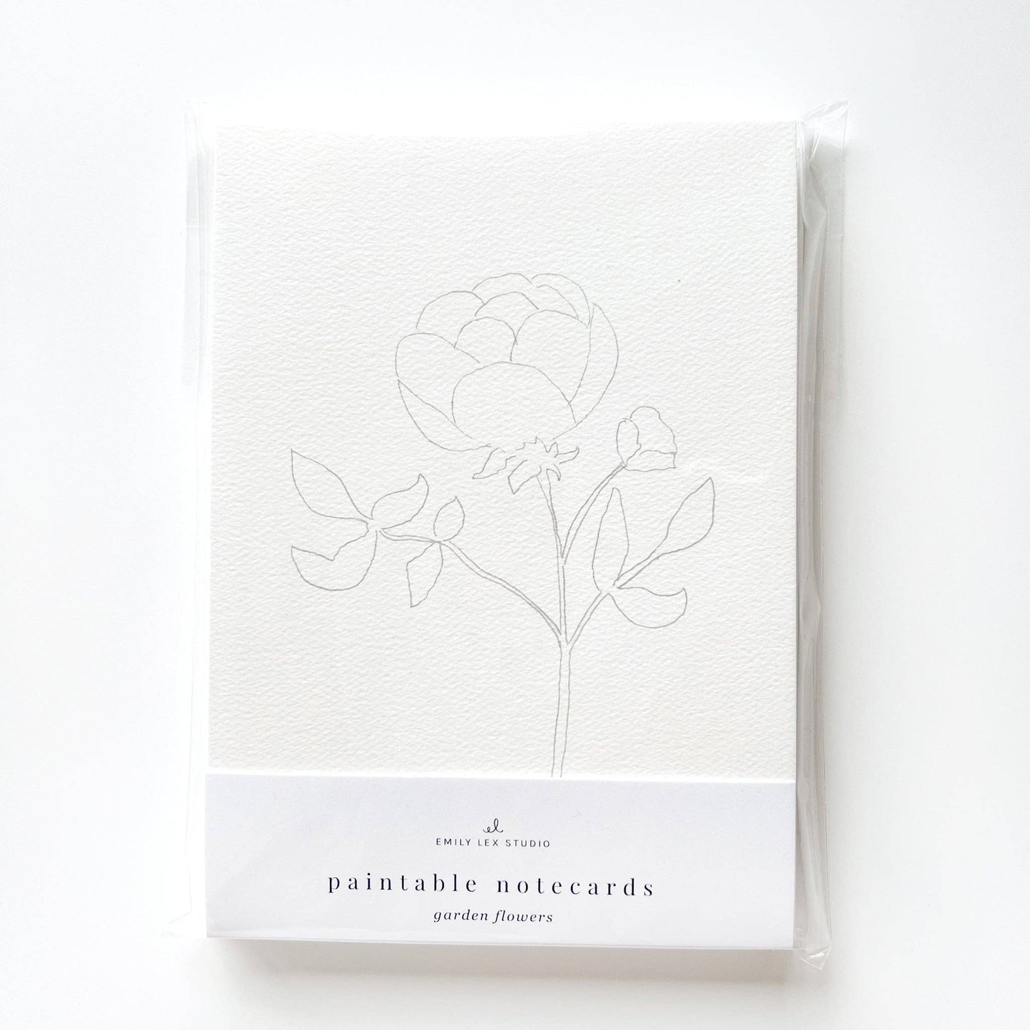Garden Flowers | Paintable Notecards