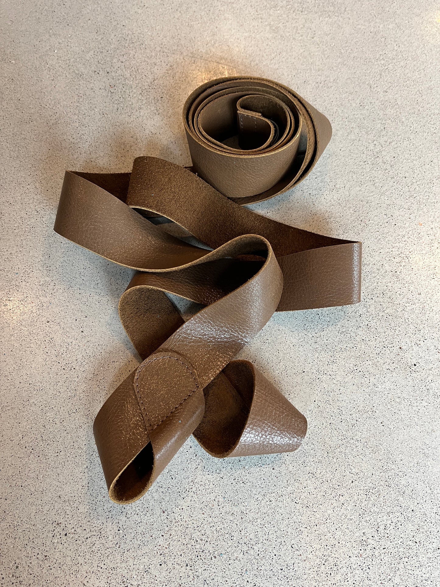 Thick Leather Carrying Strap | Latte