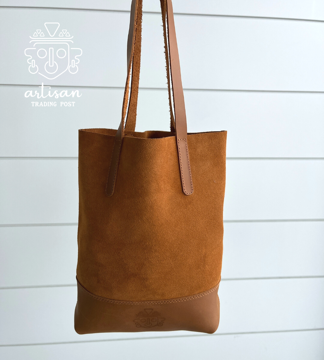 Sac fourre-tout Muskoka Junior – Sac en cuir fait main | Cannelle