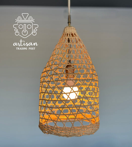 Handwoven Pendant Light | Small Bell