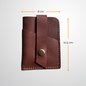 Hernandez Leather Card Wallet | Chestnut Brown