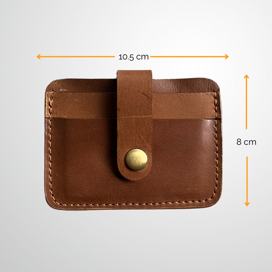 Porte-cartes en cuir Francisco | Marron miel