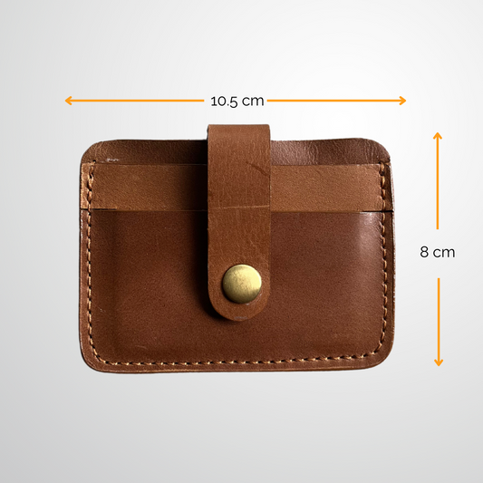 Francisco Leather Card Wallet | Honey Brown