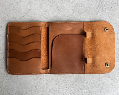 Leather Passport Wallet | Honey Brown
