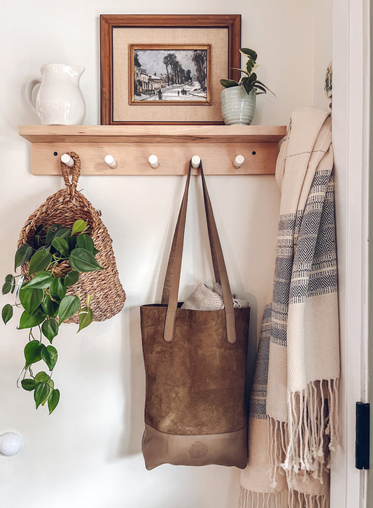 Muskoka Tote – Handmade Leather Bag | Clay