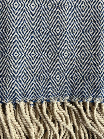 Muskoka Wrap | Handwoven Cotton | Lake Joseph Blue