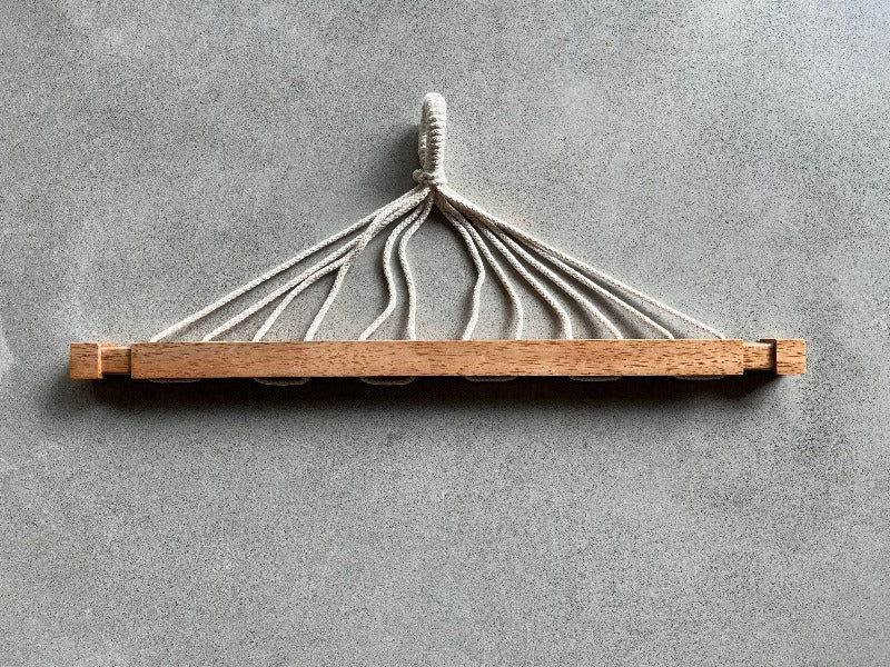 Barre transversale en bois pour chaise hamac rembourrée