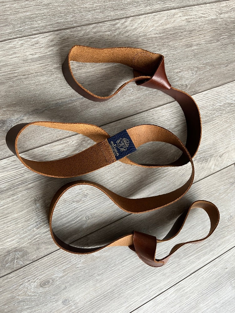 Thick Leather Carrying Strap | Chocolate Brown