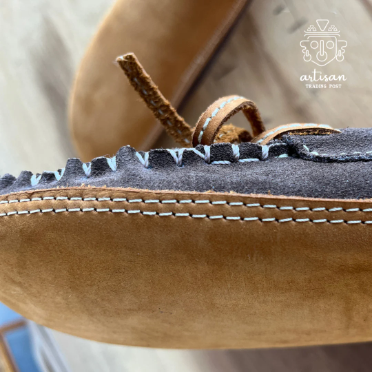 Handmade Suede & Leather Moccasin | Muskoka Brown