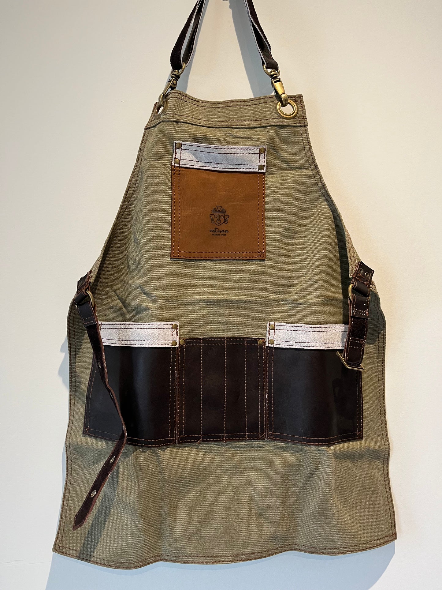Tablier artisan junior | Toile et cuir