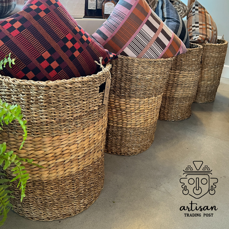 Hogla Laundry Basket | Handcrafted Hogla Grass Basket