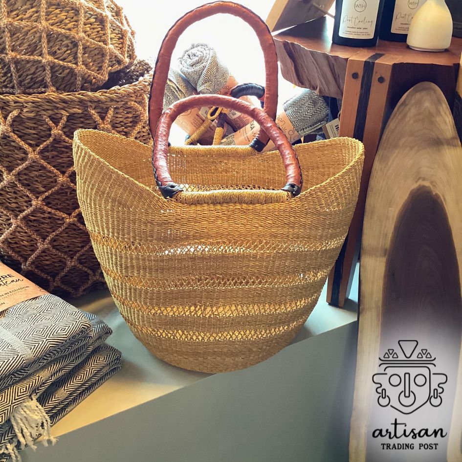 Handwoven Basket Tote | Large