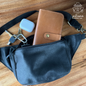 Leather Belt Bag | Midnight Black Fanny Pack